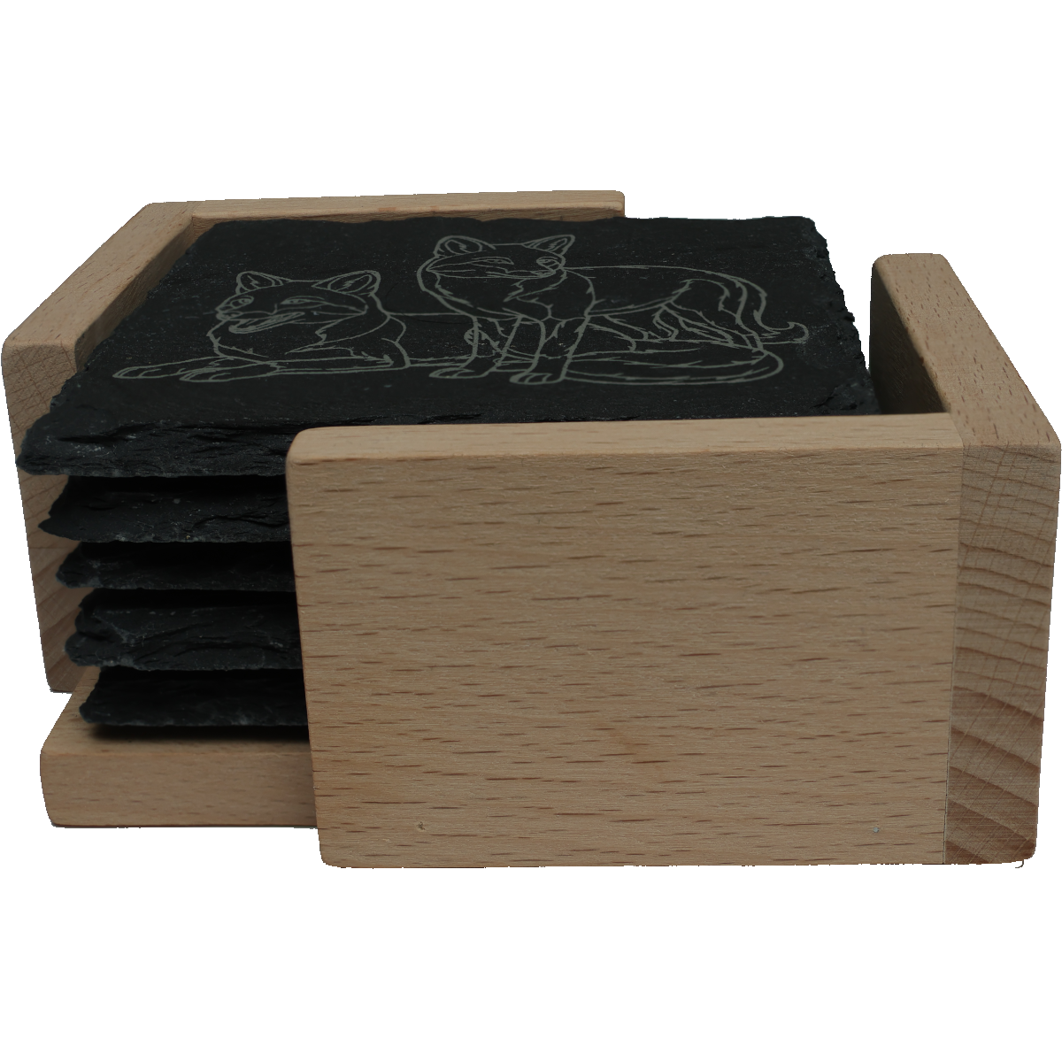 slate coaster holder slate coaster holder